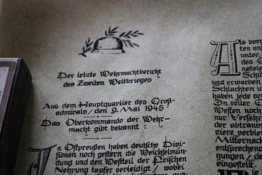 Preview: Reprint of the last Wehrmacht report May 9, 1945 by Grand Admiral Dönitz